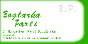 boglarka parti business card